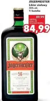 Kaufland JÄGERMEISTER Likier ziołowy 35% alk. 1 l butelka oferta