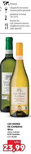 Kaufland Wino LES ORMES DE CAMBRAS oferta