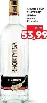 Kaufland KHORTYTSA PLATINUM Wódka 40% alk oferta