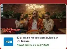 Kaufland 10 zł zniżki na całe zamówienie w Da Grasso oferta