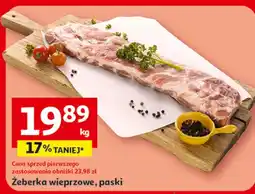 Auchan Żeberka wieprzowe, paski oferta