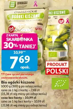 Auchan Bio ogórki kiszone oferta