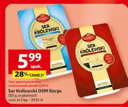 Auchan Ser Królewski OSM Sierpc 150 g, w plastrach oferta