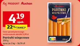 Auchan Parówki wieprzowe oferta