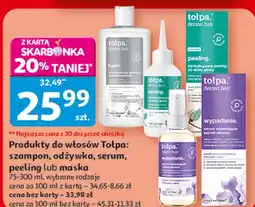Auchan Produkty do włosów tołpa: szampon, odżywka, serum, peeling lub maska oferta