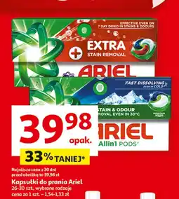Auchan Kapsułki do prania Ariel oferta