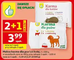 Auchan Mokra karma dla psa lub kota oferta
