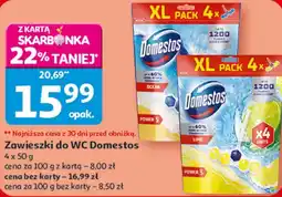 Auchan Zawieszki do WC Domestos oferta