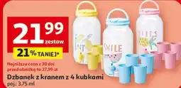 Auchan Dzbanek z kranem z 4 kubkami oferta
