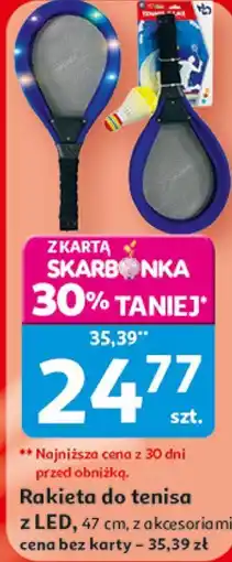 Auchan Rakieta do tenisa z LED, 47 cm, z akcesoriami oferta