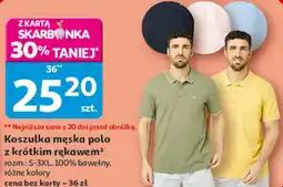 Auchan Koszulka męska polo z krótkim rękawem oferta