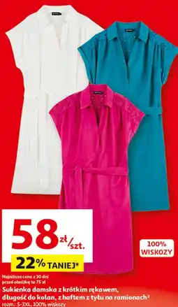 Auchan Sukienka damska z krótkim rękawem oferta