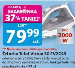 Auchan Żelazko Tefal Virtuo 30 FV2C43 oferta