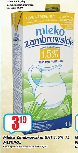 Sezamek Mleko zambrowskie uht 1,5% mlekpol oferta