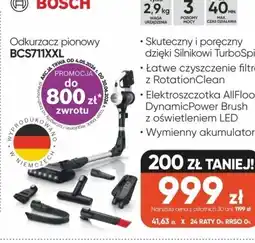 Max Elektro Odkurzacz pionowy BCS711XXL oferta