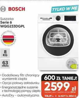 Max Elektro Suszarka Serie 6 WQG233DGPL oferta