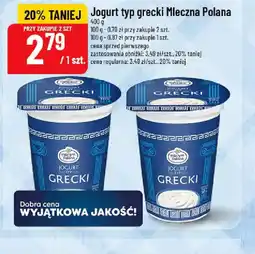 Polomarket Jogurt typ grecki Mleczna Polana oferta