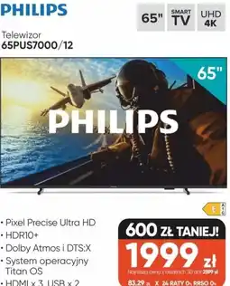 Max Elektro Telewizor 65PUS7000/12 oferta
