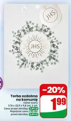 Dino Torba ozdobna na komunię (komunia) oferta