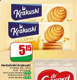 Dino Herbatniki Krakuski o smaku maślanym oferta