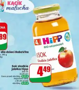 Dino Sok słodkie jabłka Hipp BIO oferta