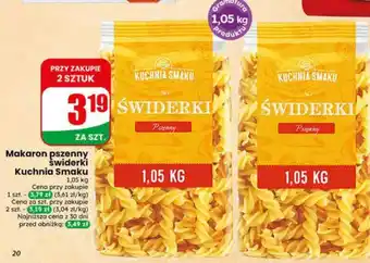 Dino Makaron pszenny świderki Kuchnia Smaku oferta