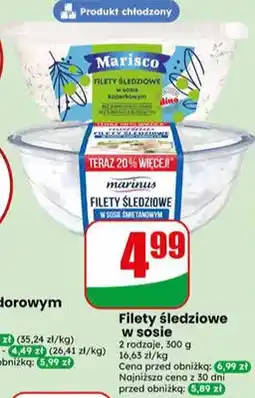 Dino Filety śledziowe w sosie Marisco oferta