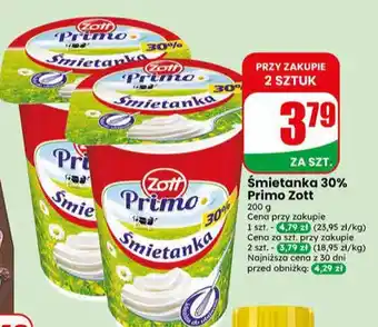 Dino Śmietanka 30% Primo Zott oferta