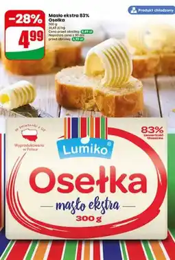 Dino Masło ekstra 83% Osełka Lumiko oferta