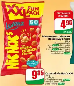 Dino Orzeszki Nic Nac's XXL Double Crunch Peanuts Lorenz oferta