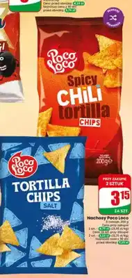 Dino Nachosy Poco Loco tortilla chips salt oferta