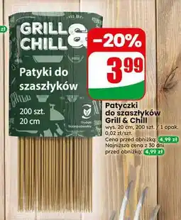 Dino Patyczki do szaszłyków Grill & Chill 20cm oferta