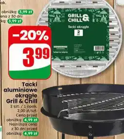 Dino Tacki aluminiowe okrągłe Grill & Chill oferta