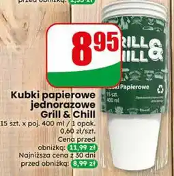 Dino Kubki papierowe jednorazowe Grill & Chill oferta