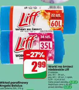 Dino Worki na śmieci niebieskie 60l Liff oferta