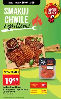 Biedronka Karkówka grillowa w marynacie paprykowej Czas na Grill oferta