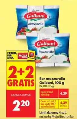 Biedronka Ser mozzarella Galbani oferta