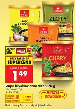 Biedronka Zupa błyskawiczna Vifon smak chiński oferta