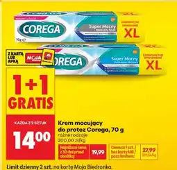 Biedronka Krem mocujący do protez Corega Super Mocny Neutralny Smak XL oferta