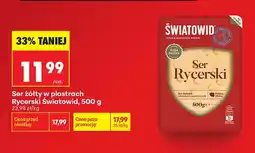 Biedronka Ser żółty w plastrach Rycerski Światowid oferta