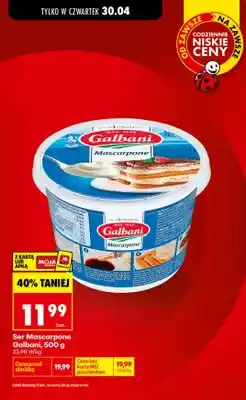 Biedronka Ser Mascarpone Galbani oferta