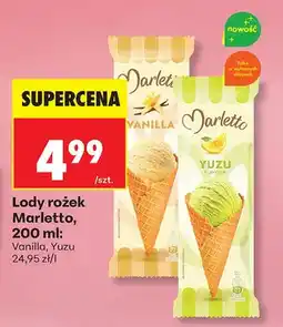 Biedronka Lody rożek Marletto Vanilla oferta