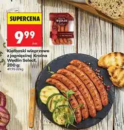 Biedronka Kiełbaski wieprzowe z jagnięciną Kraina Wędlin Select oferta