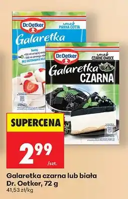 Biedronka Galaretka czarna smak czarne owoce Dr.Oetker oferta