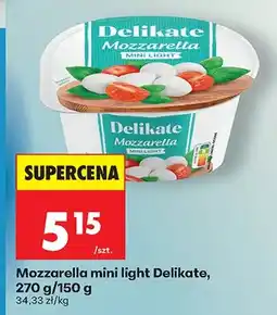Biedronka Mozzarella mini light Delikate oferta