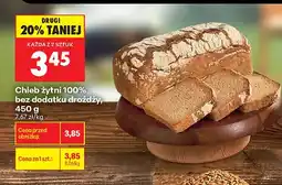 Biedronka Chleb żytni 100% bez dodatku drożdży oferta