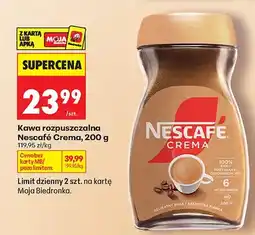 Biedronka Kawa rozpuszczalna Nescafé Crema oferta