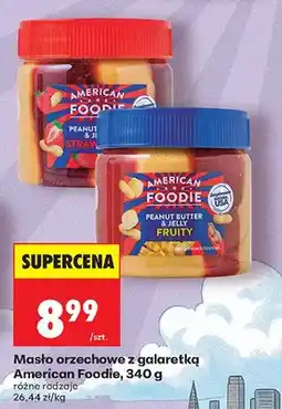 Biedronka Masło orzechowe z galaretką American Foodie Strawberry oferta
