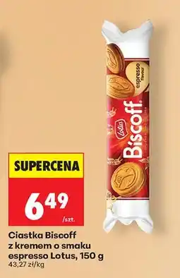 Biedronka Ciastka Biscoff z kremem o smaku espresso Lotus oferta