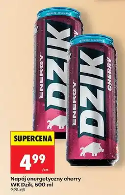 Biedronka Napój energetyczny cherry WK Dzik zero cukru oferta